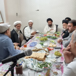 حضورجمعی از روحانیون استان در موسسه خیریه شفابخش یزد