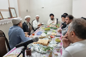 حضورجمعی از روحانیون استان در موسسه خیریه شفابخش یزد